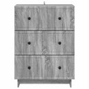 Skuffeskab Grå sonoma-eg 66 x 34,5 x 90 cm Konstrueret træ