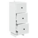 Skuffeskab Hvid 33 x 34,5 x 90 cm Konstrueret træ