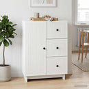 Sideboard Hvid 66 x 34,5 x 90 cm Konstrueret træ