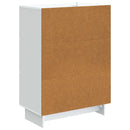 Sideboard med skuffe Hvid 66 x 34,5 x 90 cm Konstrueret træ
