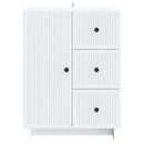 Sideboard med skuffe Hvid 66 x 34,5 x 90 cm Konstrueret træ