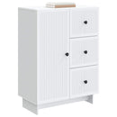 Sideboard med skuffe Hvid 66 x 34,5 x 90 cm Konstrueret træ