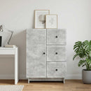 Sideboard med skuffe Betongrå 66 x 34,5 x 90 cm Konstrueret træ