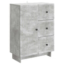 Sideboard med skuffe Betongrå 66 x 34,5 x 90 cm Konstrueret træ