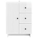 Sideboard Hvid højglans 66 x 34,5 x 90 cm Konstrueret træ