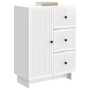 Sideboard Hvid højglans 66 x 34,5 x 90 cm Konstrueret træ