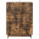Sideboard med skuffe Røget eg 66 x 34,5 x 90 cm Konstrueret træ