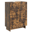 Sideboard med skuffe Røget eg 66 x 34,5 x 90 cm Konstrueret træ