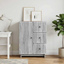 Sideboard Grå sonoma-eg 66 x 34,5 x 90 cm Konstrueret træ