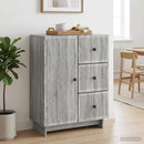 Sideboard Grå sonoma-eg 66 x 34,5 x 90 cm Konstrueret træ