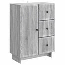 Sideboard Grå sonoma-eg 66 x 34,5 x 90 cm Konstrueret træ
