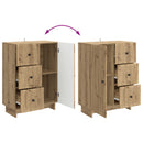 Sideboard Artisan-eg 66 x 34,5 x 90 cm Konstrueret træ
