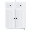 Sideboard med skuffe Hvid 66 x 34,5 x 90 cm Konstrueret træ