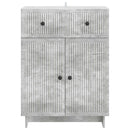 Sideboard med skuffe Betongrå 66 x 34,5 x 90 cm Konstrueret træ