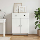 Sideboard Hvid højglans 66 x 34,5 x 90 cm Konstrueret træ