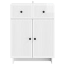 Sideboard Hvid højglans 66 x 34,5 x 90 cm Konstrueret træ