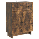 Sideboard med skuffe Røget eg 66 x 34,5 x 90 cm Konstrueret træ