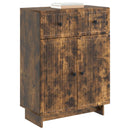 Sideboard med skuffe Røget eg 66 x 34,5 x 90 cm Konstrueret træ