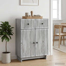 Sideboard Grå sonoma-eg 66 x 34,5 x 90 cm Konstrueret træ