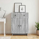 Sideboard Grå sonoma-eg 66 x 34,5 x 90 cm Konstrueret træ