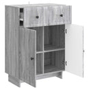 Sideboard Grå sonoma-eg 66 x 34,5 x 90 cm Konstrueret træ