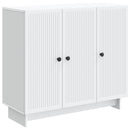 Sideboard Hvid 89 x 34,5 x 80 cm Konstrueret træ