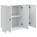 Sideboard Hvid 89 x 34,5 x 80 cm Konstrueret træ
