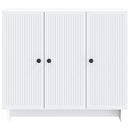 Sideboard Hvid 89 x 34,5 x 80 cm Konstrueret træ