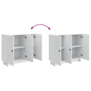 Sideboard Hvid 89 x 34,5 x 80 cm Konstrueret træ