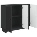 Sideboard Sort 89 x 34,5 x 80 cm Konstrueret træ