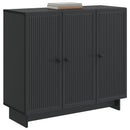 Sideboard Sort 89 x 34,5 x 80 cm Konstrueret træ
