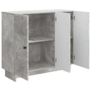 Sideboard Betongrå 89 x 34,5 x 80 cm Konstrueret træ