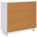 Sideboard Hvid højglans 89 x 34,5 x 80 cm Konstrueret træ