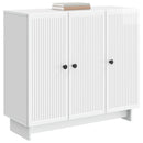 Sideboard Hvid højglans 89 x 34,5 x 80 cm Konstrueret træ