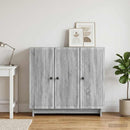 Sideboard Grå sonoma-eg 89 x 34,5 x 80 cm Konstrueret træ