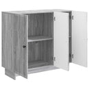 Sideboard Grå sonoma-eg 89 x 34,5 x 80 cm Konstrueret træ