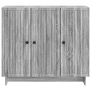 Sideboard Grå sonoma-eg 89 x 34,5 x 80 cm Konstrueret træ