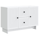 Sideboard med skuffe Hvid 89 x 34,5 x 60 cm Konstrueret træ