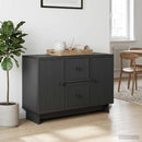 Sideboard med skuffe Sort 89 x 34,5 x 60 cm Konstrueret træ