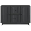 Sideboard med skuffe Sort 89 x 34,5 x 60 cm Konstrueret træ