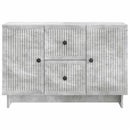 Sideboard med skuffe Betongrå 89 x 34,5 x 60 cm Konstrueret træ