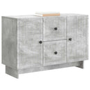 Sideboard med skuffe Betongrå 89 x 34,5 x 60 cm Konstrueret træ