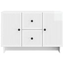 Sideboard Hvid højglans 89 x 34,5 x 60 cm Konstrueret træ