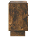 Sideboard med skuffe Røget eg 89 x 34,5 x 60 cm Konstrueret træ