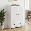 Sideboard Hvid 66 x 34,5 x 95 cm Konstrueret træ
