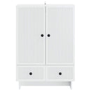 Sideboard Hvid 66 x 34,5 x 95 cm Konstrueret træ
