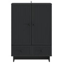 Sideboard Sort 66 x 34,5 x 95 cm Konstrueret træ