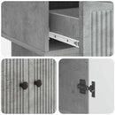 Sideboard BetonGrå 66 x 34,5 x 95 cm Konstrueret træ