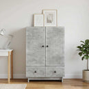 Sideboard BetonGrå 66 x 34,5 x 95 cm Konstrueret træ