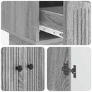 Sideboard Grå Sonoma 66 x 34,5 x 95 cm Konstrueret træ
